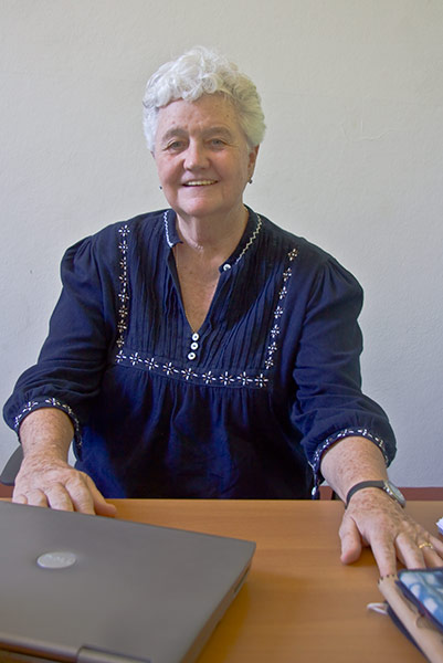 Sister Peggy O'Neill, President and Director of the Centro Arte para la Paz (Arts for Peace) in Suchitoto
